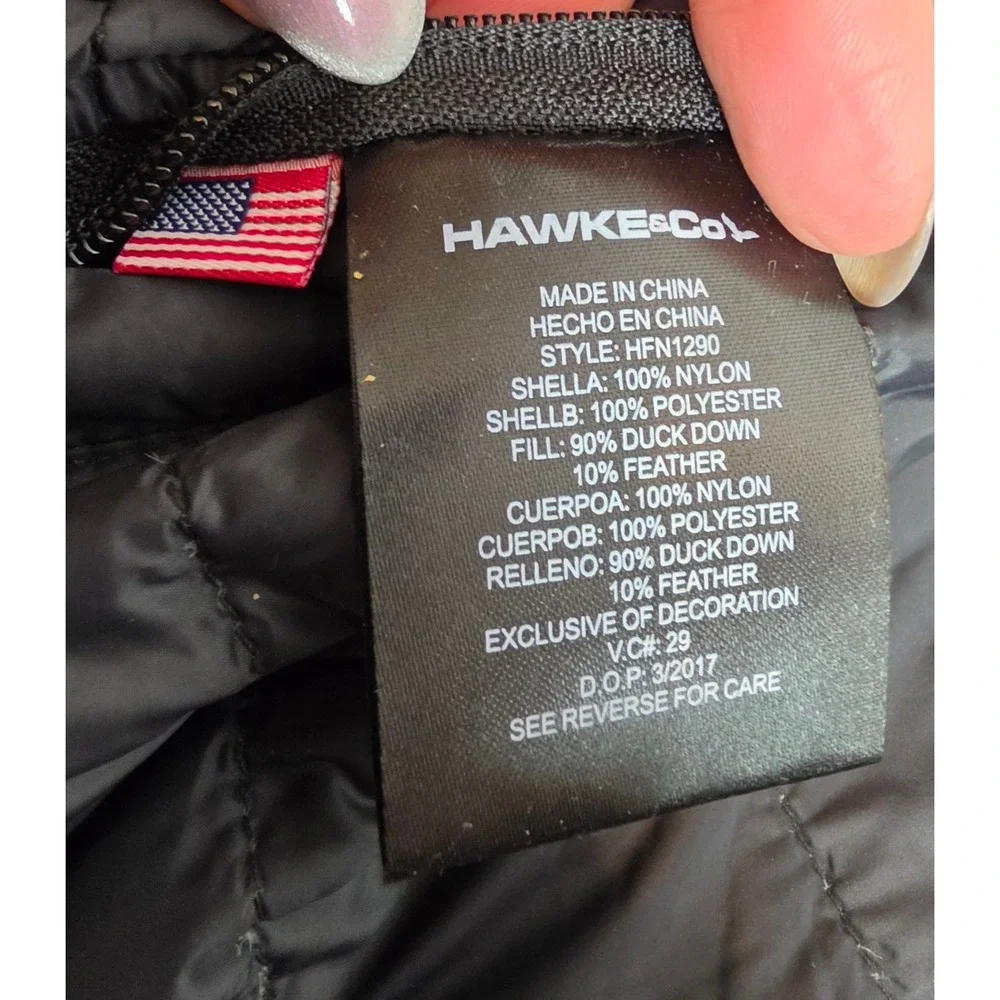 Hawke & Co Pro Series Reversible Down Packable Vest XXL Gray Black NWT